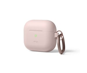 Mobil - Andre tilbehør - Elago AirPod 3 Hang Silicon Case Sand Pink - EAP3HG-HANG-SP