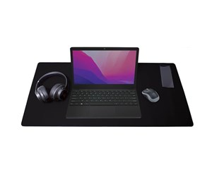 Musematte & Tilbehør  - Desire2 Prestige Pad Desk Mat 400x900mm Charcoal - D2DMGY