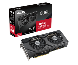 Grafikkort - ASUS Radeon RX 7900 GRE DUAL OC - 16GB GDDR6 RAM - Grafikkort - 90YV0J90-M0NA00