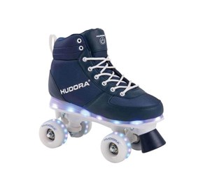 Utendørsleker - Hudora Roller Skates Blue with LED Size 31-32 - 13121