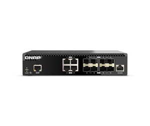 Switch/splitter - QNAP QSW-M3212R-8S4T - switch - 12 ports - Managed - rack-mountable - QSW-M3212R-8S4T