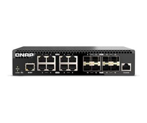 Switch/splitter - QNAP QSW-M3216R-8S8T 16-Port 10GbE Layer 2 Web Managed Switch - QSW-M3216R-8S8T