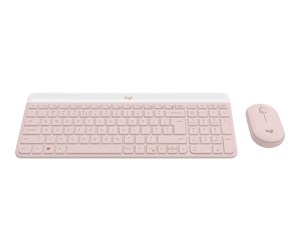 Tastatur - Logitech Slim Wireless Combo MK470 - Tastatur & Mussett - Italiensk - Rosa - 920-011318