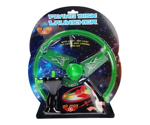 Utendørsleker - Johntoy Air Max Shooting Saucer with Light (Assorted) - 26924