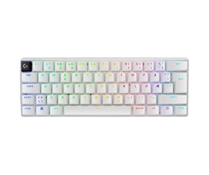 Tastatur - Logitech G PRO X 60 LIGHTSPEED - Gamingtastatur - Uten numpad - Nordisk - Hvit - 920-011928