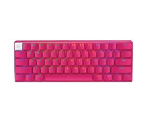 Tastatur - Logitech G PRO X 60 LIGHTSPEED - Gamingtastatur - Uten numpad - Amerikansk Engelsk - Rosa - 920-011949