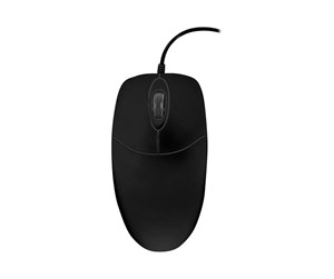 Mus - Cherry Active Key AK-PMJ1 Series CleanMouse - mouse - USB - black - Mus - Optisk - 2 - Svart - AK-PMJ1OW-UV-B