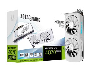 Grafikkort - ZOTAC GeForce RTX 4070 SUPER Twin Edge OC White - 12GB GDDR6X RAM - Grafikkort - ZT-D40720Q-10M