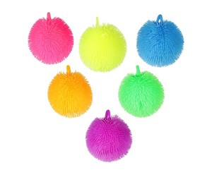 Små gaver til barn - Toi-Toys Pufferz Squeeze Puffer Ball Neon 8cm (Assorted) - 35132Z