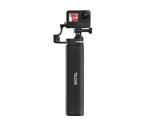 Nødlader - TELESIN Power grip selfie stick (With power bank) Nødlader - Svart - 10000 mAh - TE-CSS-001