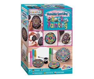 Arts & Crafts - Tilbehør - Grafix Stone Painting Mandala Sparkling - 200036