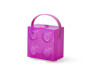 Barnerom - LEGO Box W. Handle Translucent Violet - 40240009