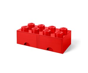 Barnerom - LEGO BRICK DRAWER 8 - RED - 40061730