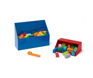 Barnerom - LEGO BRICK SCOOPER SET (2pcs) - BLUE and RED - 41210002