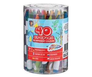 Hobbyartikler - Creative Craft Group Wax crayons 40 pcs. - 150026