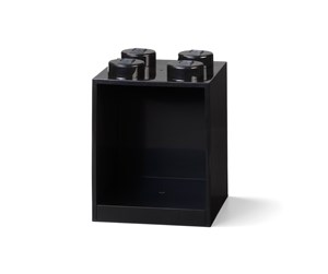 Barnerom - LEGO BRICK SHELF 4 KNOBS - BLACK - 41141733