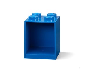 Barnerom - LEGO BRICK SHELF 4 KNOBS - BLUE - 41141731