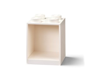 Barnerom - LEGO BRICK SHELF 4 KNOBS - WHITE - 41141735