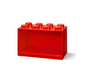 Barnerom - LEGO BRICK SHELF 8 KNOBS - RED - 41151730