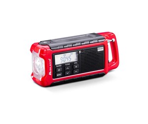 Nødlader - MIDLAND Emergency Radio Power Bank ER200 Red Black Nødlader - Rød - 2600 mAh - C1469