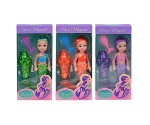 Dukker, Bamser & Utstyr - Johntoy Mermaid Mini Doll (Assorted) - 27686