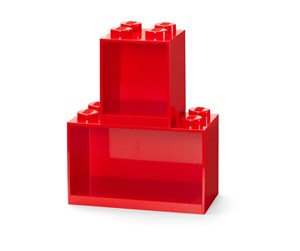 Barnerom - LEGO BRICK SHELF SET - RED - 41171730