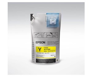 Printertilbehør blekk/toner - Epson Ink UltraChrome DS T741400 1L Yellow - Blekkpatron Yellow - C13T741400-01