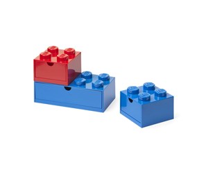 Barnerom - LEGO DESK DRAWER SET - BLUE & RED - 43250800