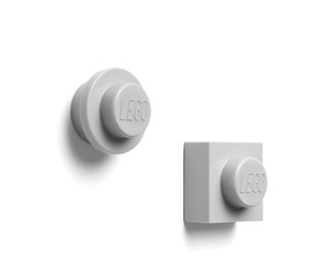 Barnerom - LEGO MAGNET SET ROUND AND SQUARE - GREY - 40101740