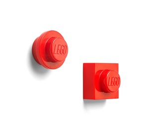 Barnerom - LEGO MAGNET SET ROUND AND SQUARE - RED - 40101730