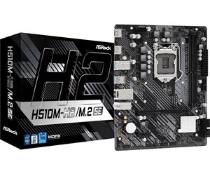 Hovedkort - ASRock H510M-H2/M.2 SE Hovedkort - Intel H470 - Intel LGA1200 socket - DDR4 RAM - Micro-ATX - 90-MXBMQ0-A0UAYZ