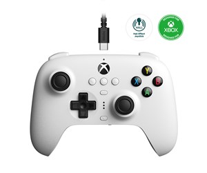 Spill - Tilbehør - 8BitDo Ultimate Wired Controller for Xbox (Hall Effect) - White - Controller - Microsoft Xbox One - RET00419