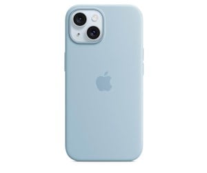 Mobil - Deksel og etui - Apple iPhone 15 Silicone Case with MagSafe - Light Blue - MWND3ZM/A