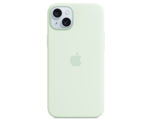 Mobil - Deksel og etui - Apple iPhone 15 Plus Silicone Case with MagSafe - Soft Mint - MWNG3ZM/A