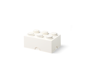 Barnerom - LEGO Storage brick 6 - WHITE - 40000804