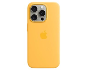 Mobil - Deksel og etui - Apple iPhone 15 Pro Silicone Case with MagSafe - Sunshine - MWNK3ZM/A