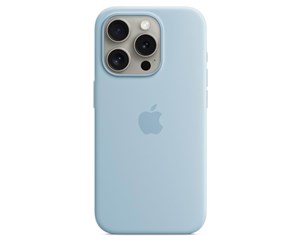 Mobil - Deksel og etui - Apple iPhone 15 Pro Silicone Case with MagSafe - Light Blue - MWNM3ZM/A