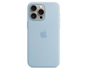 Mobil - Deksel og etui - Apple iPhone 15 Pro Max Silicone Case with MagSafe - Light Blue - MWNR3ZM/A