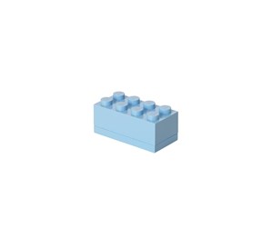 Barnerom - LEGO STORAGE MINI BOX 8 - LIGHT ROYAL BLUE - 40121736