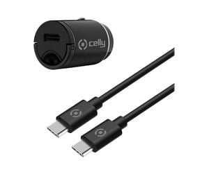 Mobil - Adaptere og ladere - CELLY ProPower car power adapter - ultra compact - USB-C - 20 Watt - CCMINITYPEC