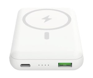 Nødlader - CELLY MAGPB10000 power bank - magsafe wireless - USB 24 pin USB-C - 15 Watt Nødlader - 10000 mAh - MAGPB10000WH