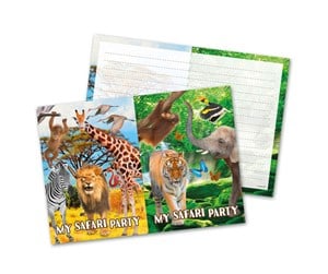 Leketøy - Folat BV Safari Invitations 8pcs. - 62010