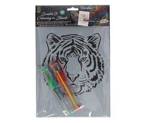 Kreative leker - Creative Craft Group Scratch and Color Set with Gel Pens - 220014