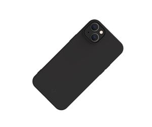 Mobil - Deksel og etui - CELLY Cromo Soft rubber case iPhone 15 - Black - CROMO1053BK