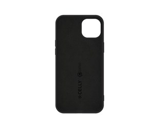 Mobil - Deksel og etui - CELLY Cromo Soft rubber case iPhone 15 Plus - Black - CROMO1055BK