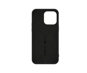 Mobil - Deksel og etui - CELLY Cromo Soft rubber case iPhone 15 Pro Max - Black - CROMO1056BK