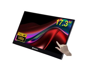 Skjerm - 17" Verbatim PMT-17 - Touchscreen - 1920x1080 - IPS - 49593