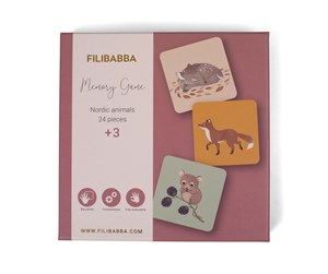 Babyleker - Filibabba Memory game - Nordic animals - FI-02172