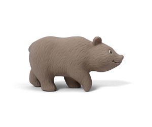 Babyleker - Filibabba Teather in natural rubber - Bertram the bear - FI-02214