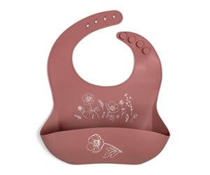 Babyutstyr - Filibabba Silicone bib with print - Fall Flowers - FI-02246